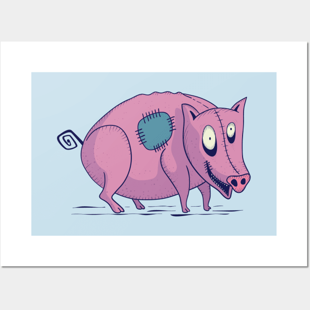 Zombie Pig Wall Art by Signo D